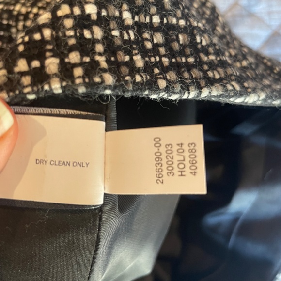 Gap Wool Blend Tweed Flared Skirt with Velvet Trim and Lined - Size 4 - Picture 4 of 10